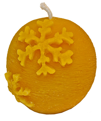 Gießform Kugel mit Schneeflocke