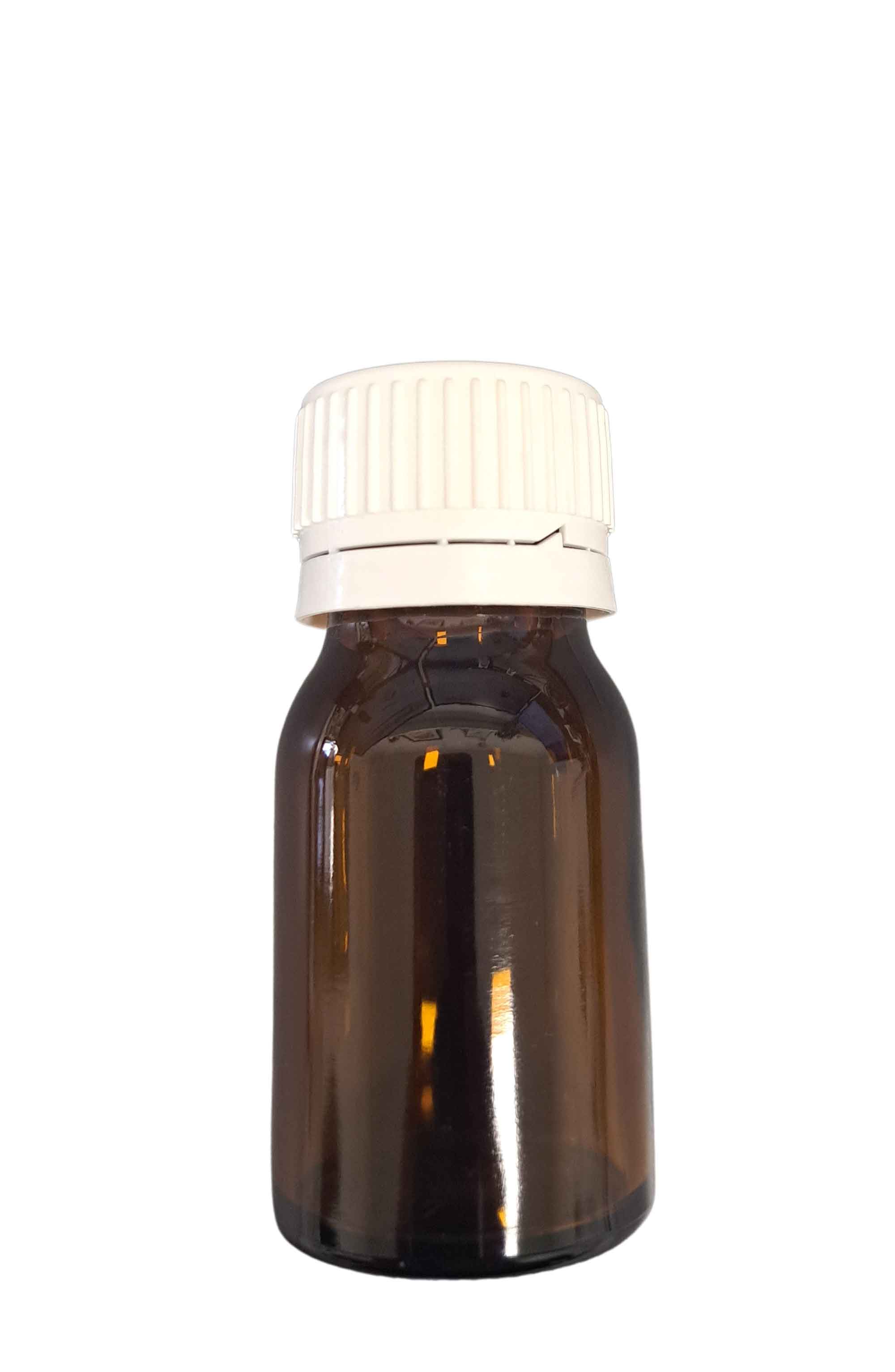 Weithalsflasche Braunglas mit Schraubdeckel