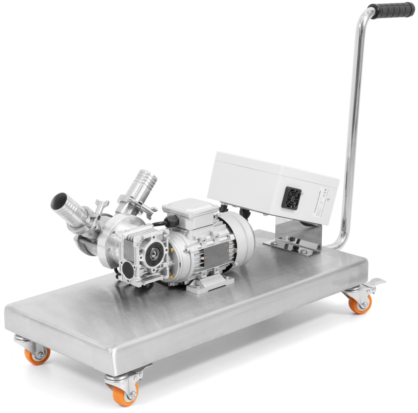 HOBBEE® Honigpumpe auf Edelstahlwagen