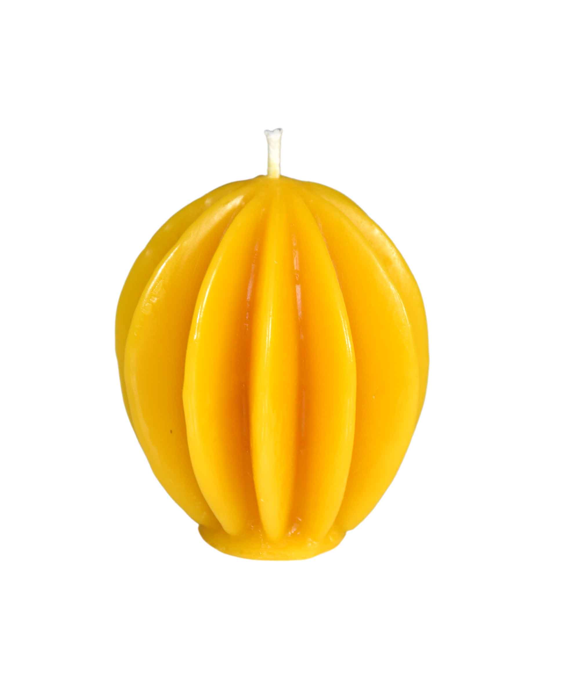 Gießform Zierkerze, rund, gefächert