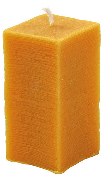 Gießform Strukturkerze, rauh, 4-eckig