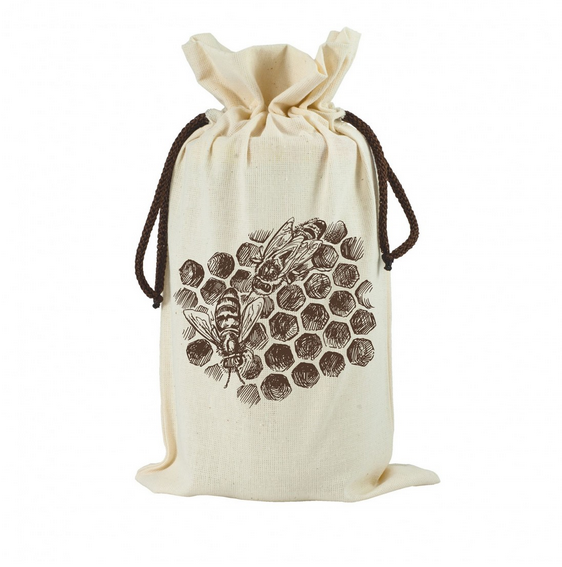 HOBBEE® Honigglasbeutel NATUR "Wabe"