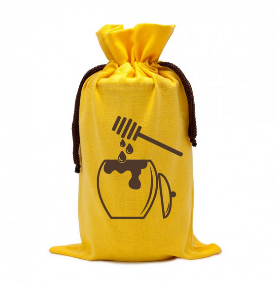 HOBBEE® Honigglasbeutel GELB "Honigtopf"