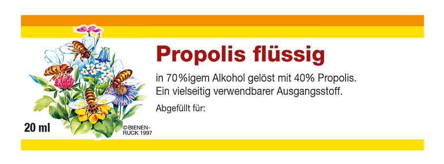Etikett Propolis flüssig