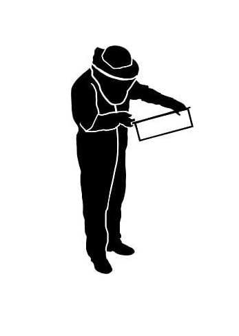 HOBBEE® Aufkleber "IMKER mit RÄHMCHEN"