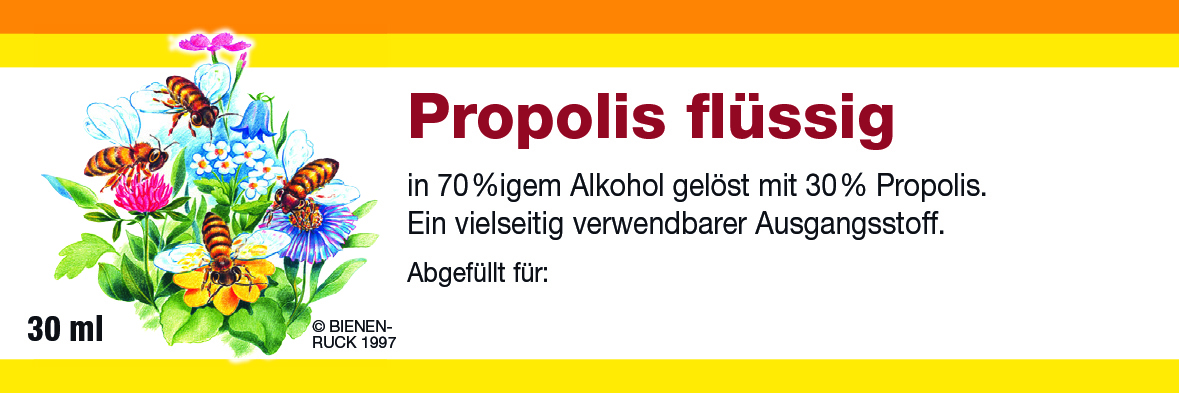 Etikett Propolis flüssig