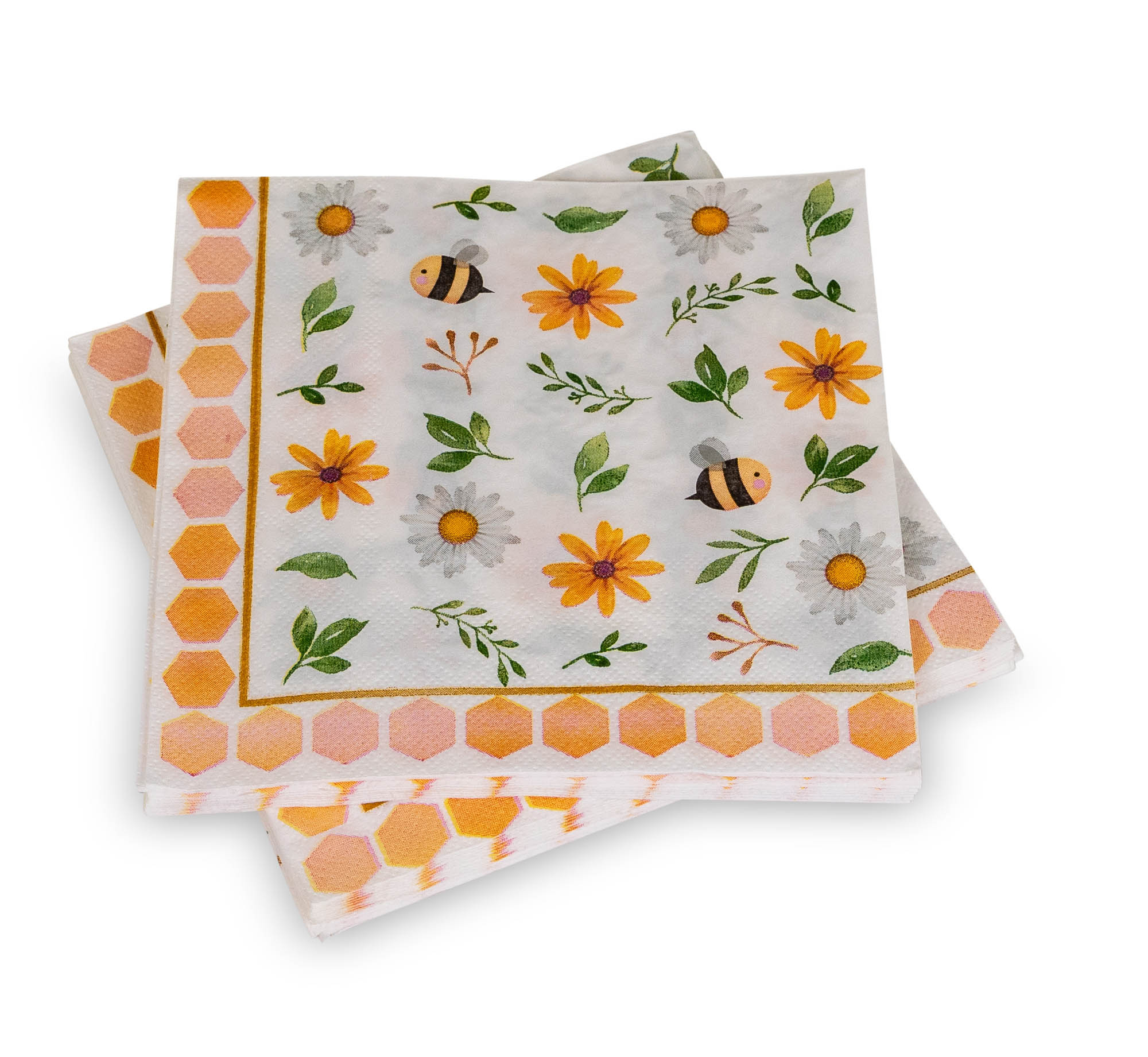 Servietten "Bienen und Blumen"