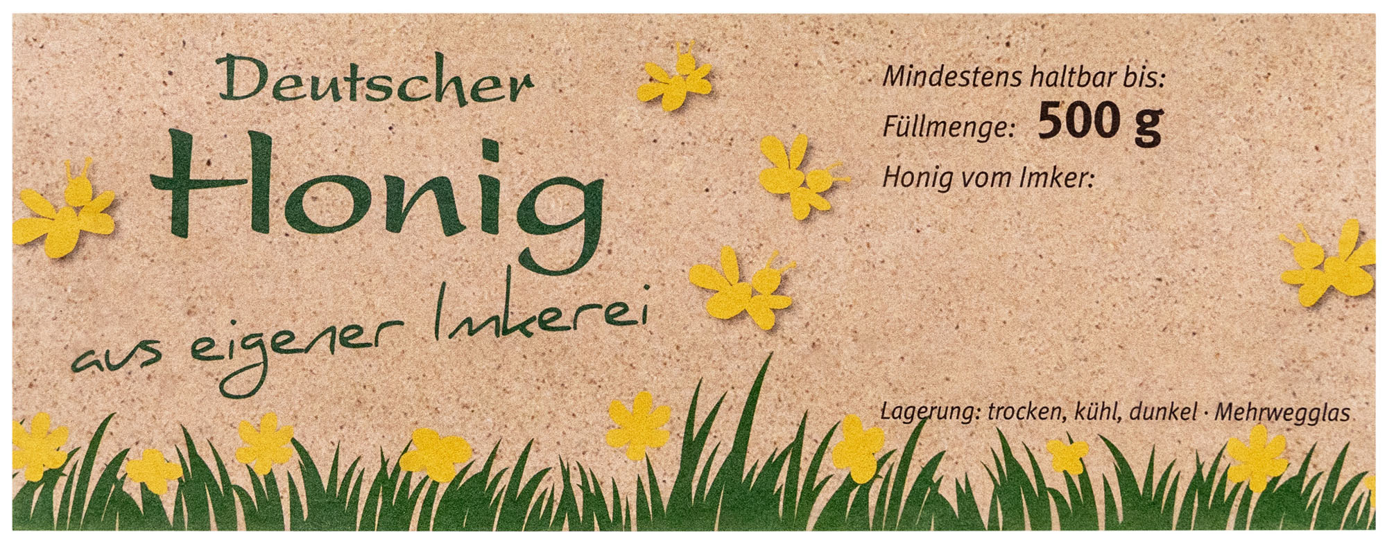 Honigglas-Etikett "Natura"