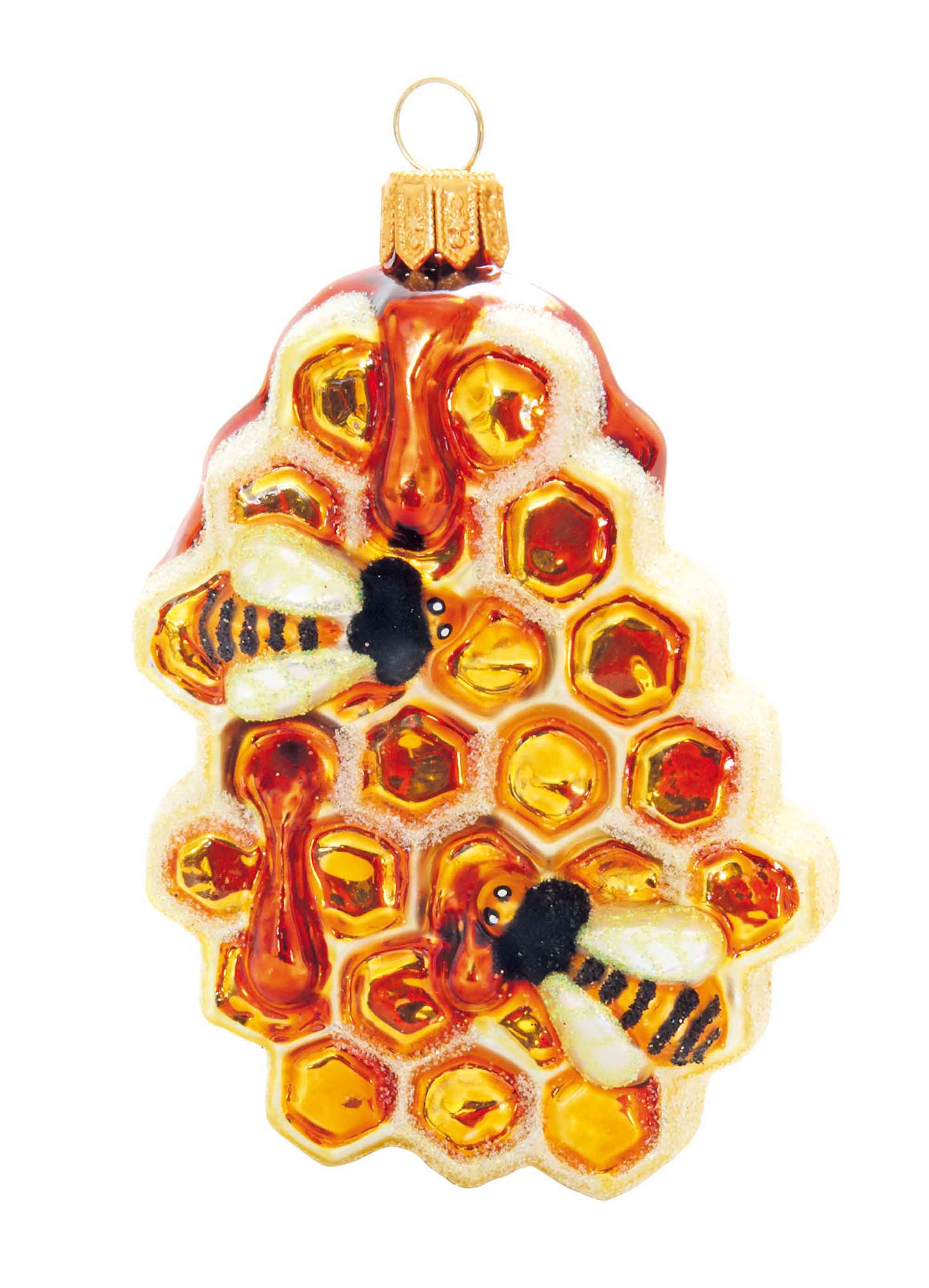 Weihnachtskugel "Honigwabe"