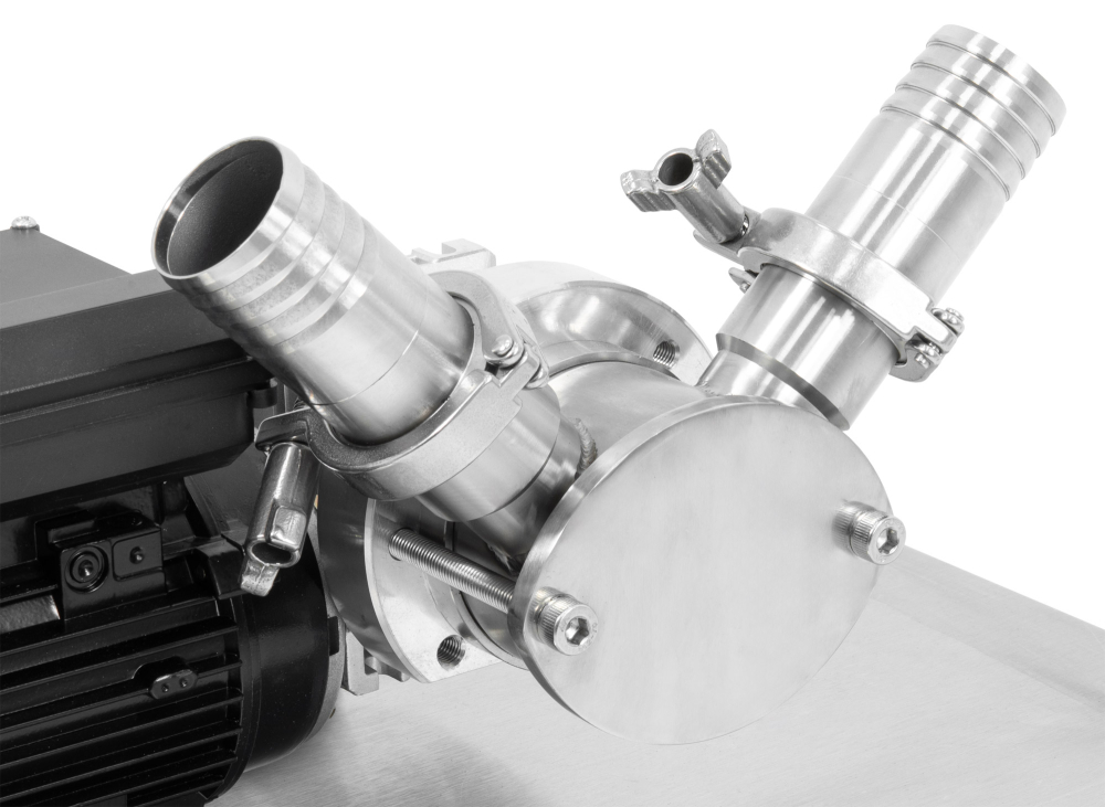 HOBBEE® Honigpumpe auf Edelstahlwagen