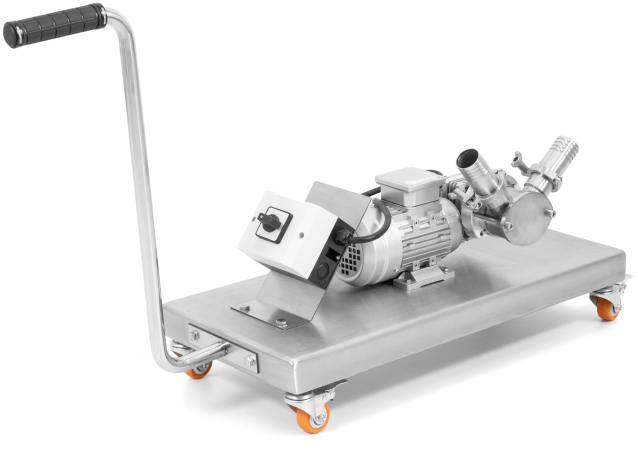 HOBBEE® Honigpumpe auf Edelstahlwagen