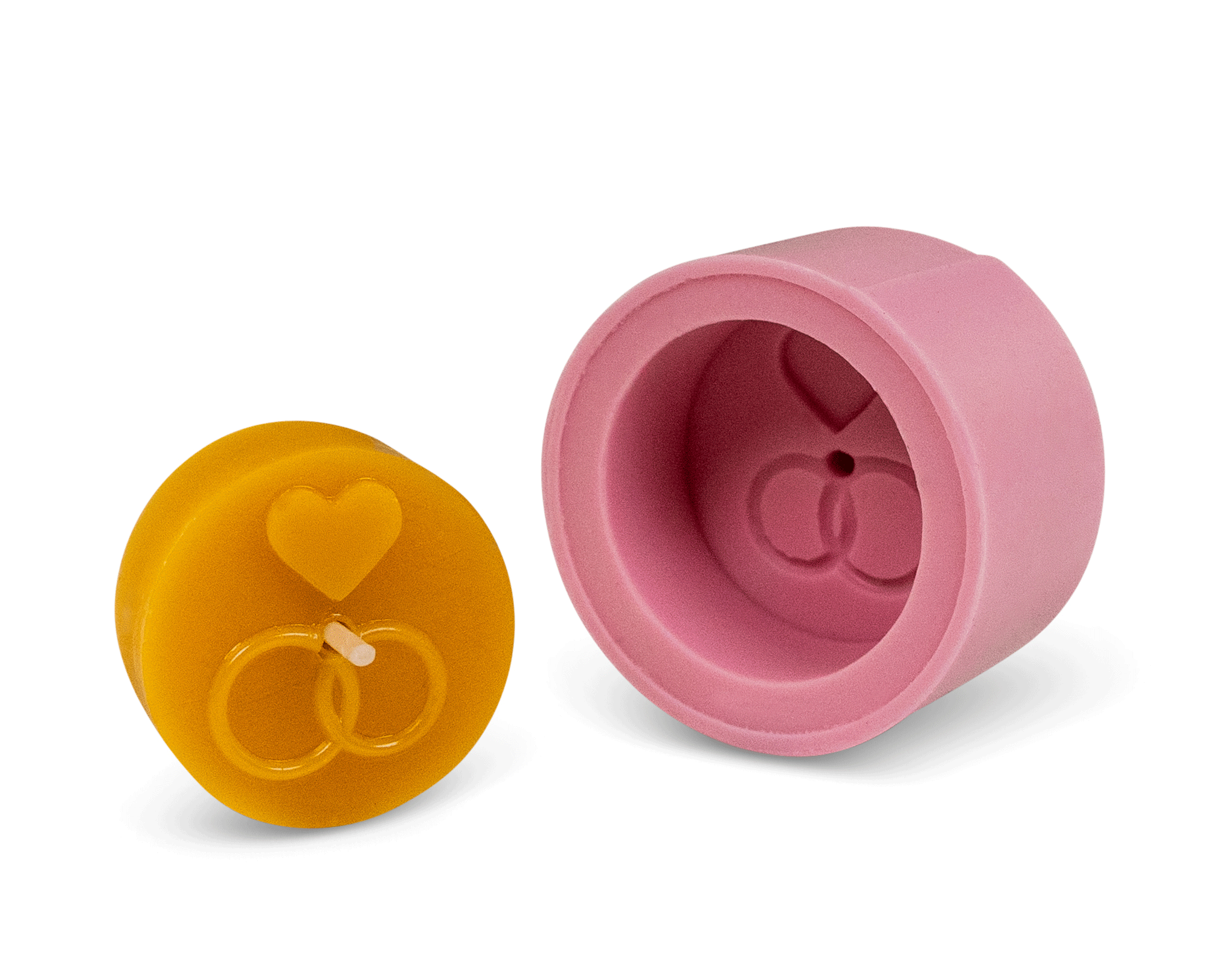 Gießform Teelicht "Hochzeit"