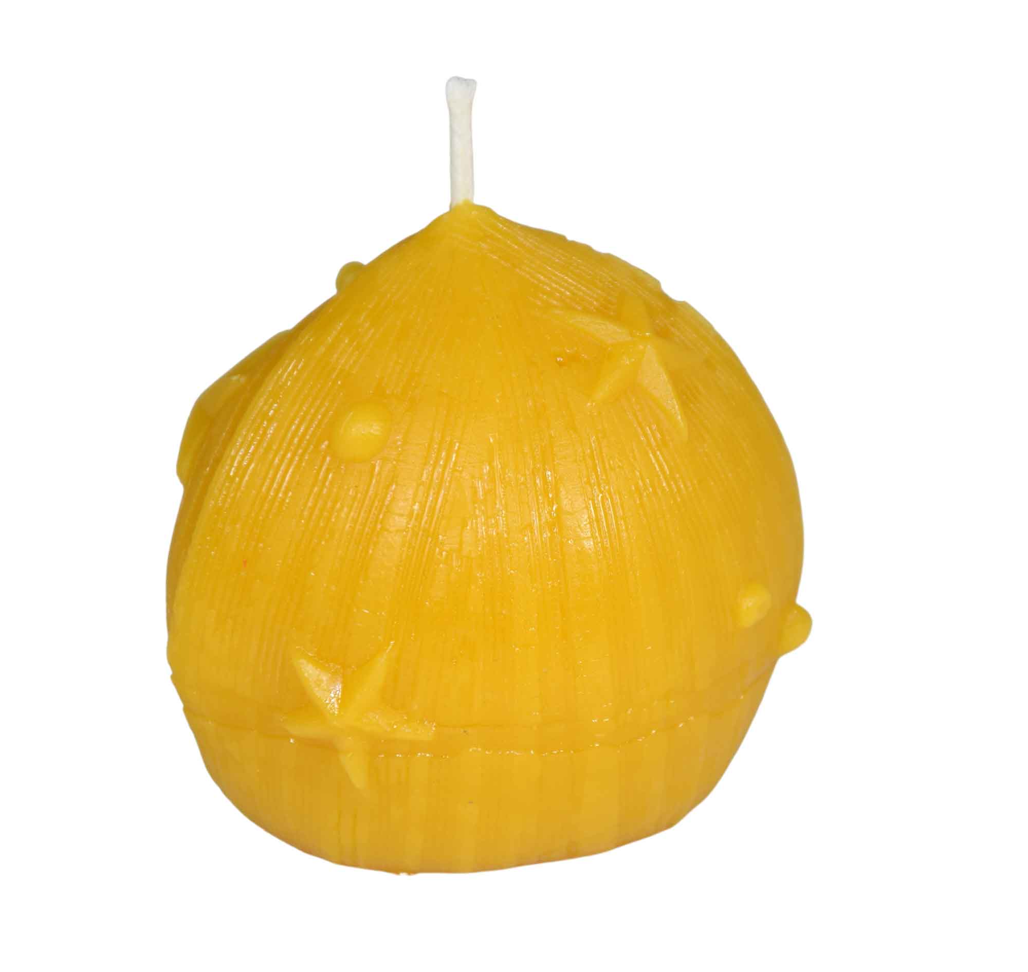 Gießform Zierkerze, mit Sternen, oval