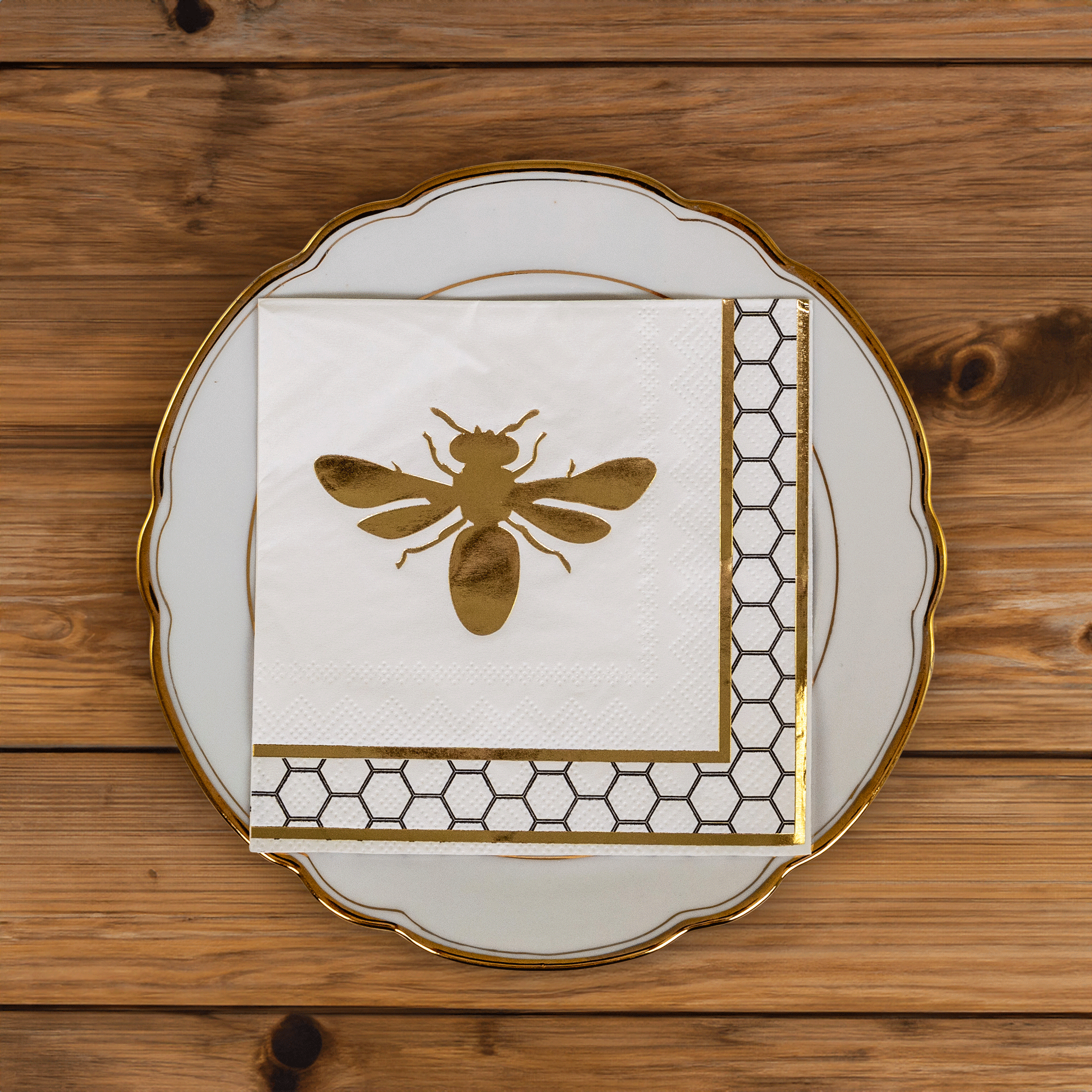 Servietten "goldene Biene"