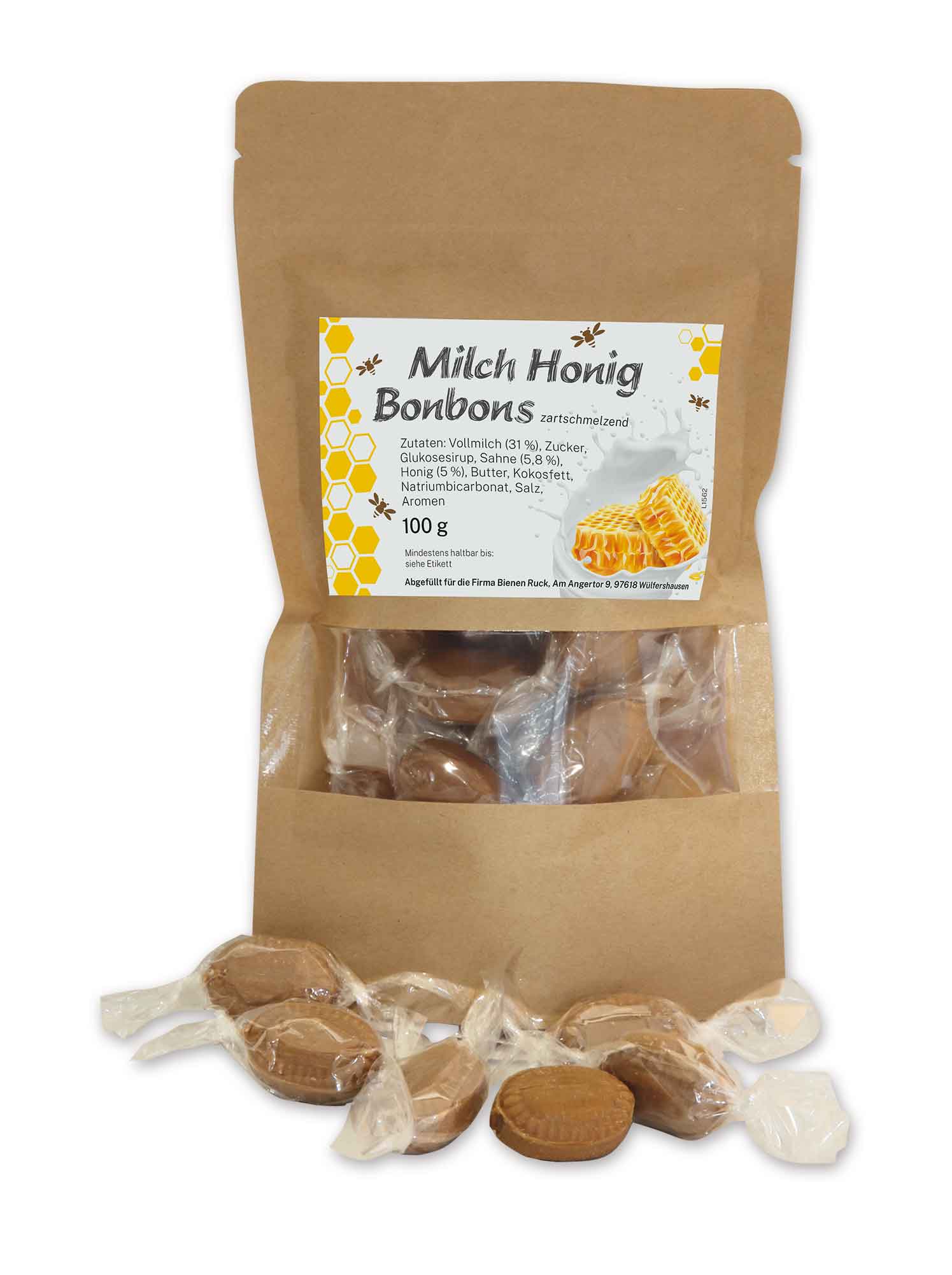 Milch Honig Bonbons