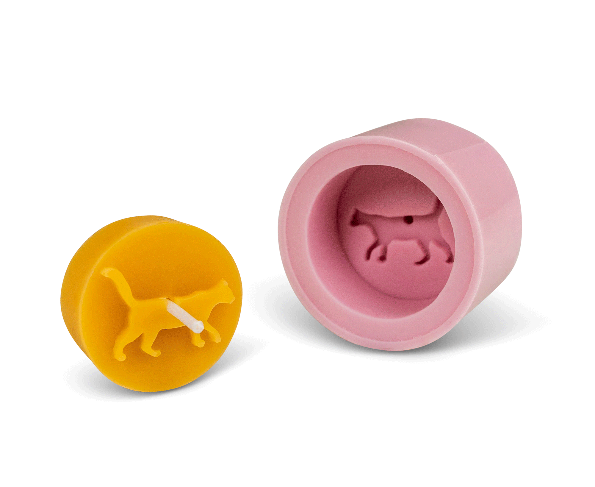 Gießform Teelicht "Katze"