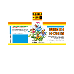 Honig Etiketten mit Namenseindruck