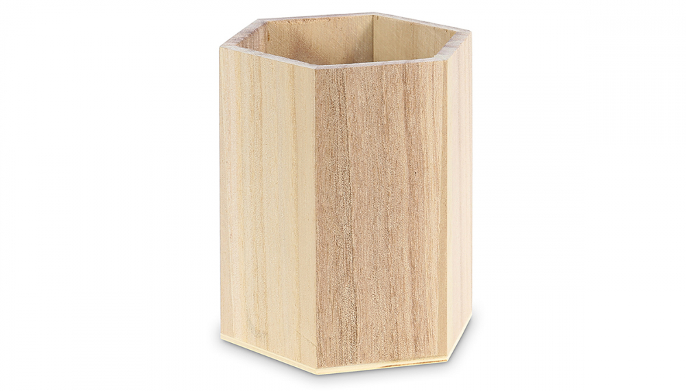 Holz Sechskant Wabendose