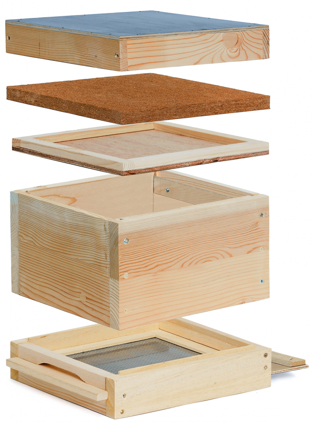 Holz Mini Plus Beute komplett