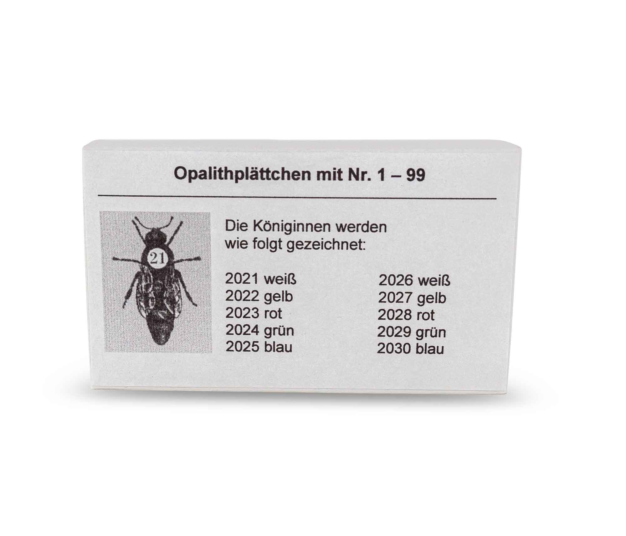 Classic-Opalith-Zeichenplättchen