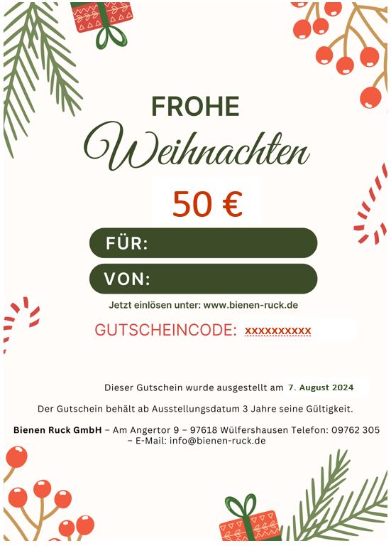 Geschenkgutschein zum Ausdrucken