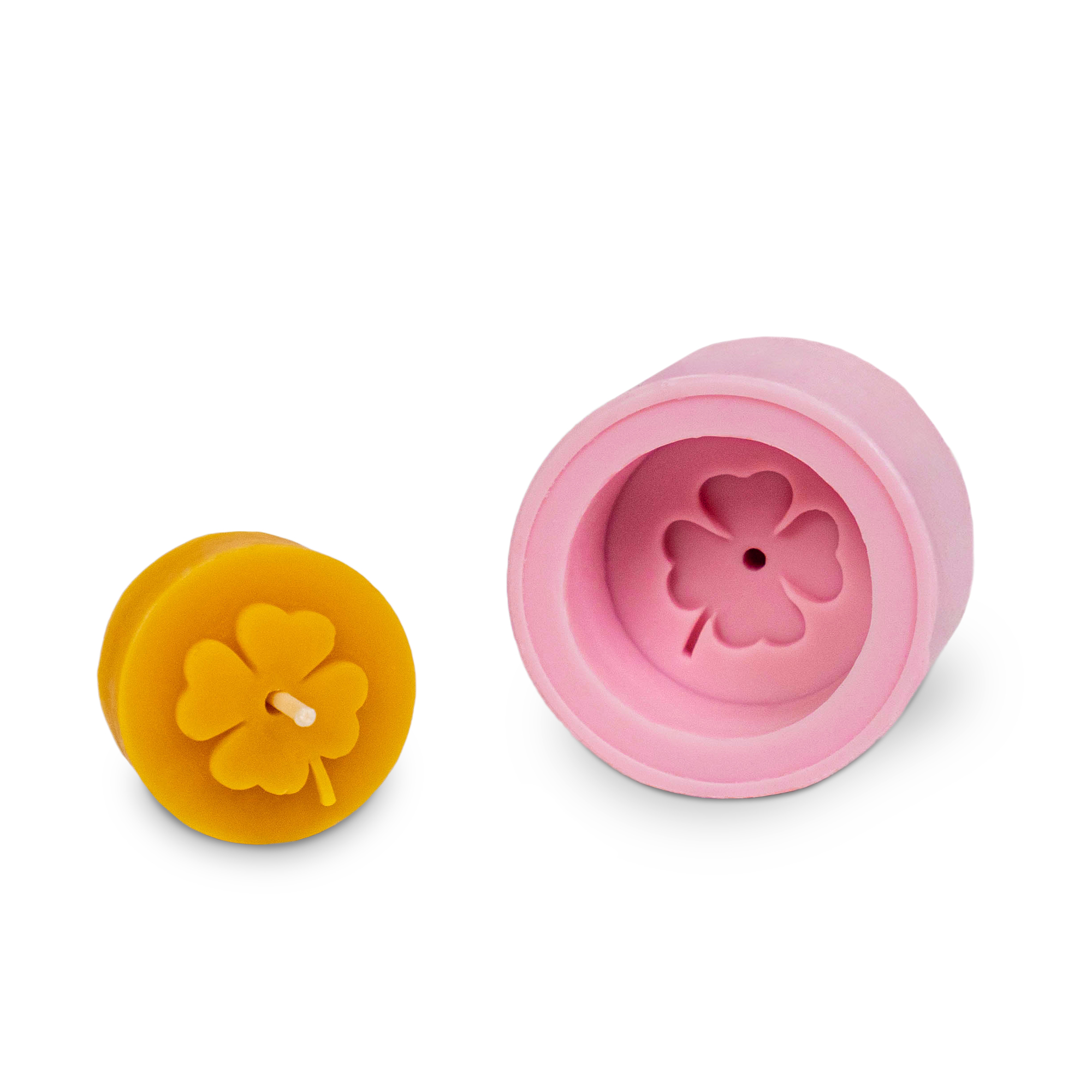 Gießform Teelicht "Kleeblatt"