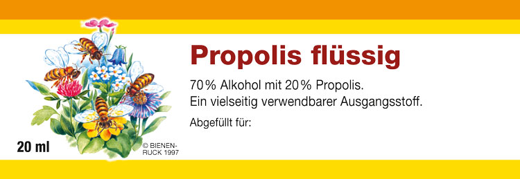 Etikett Propolis flüssig