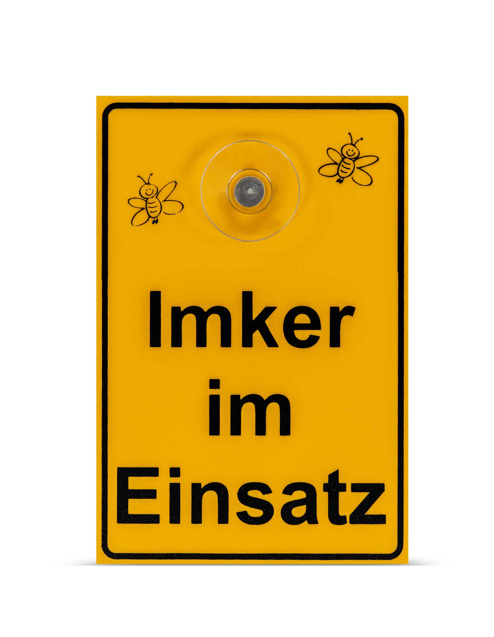 Saugnapfschild "Imker im Einsatz"