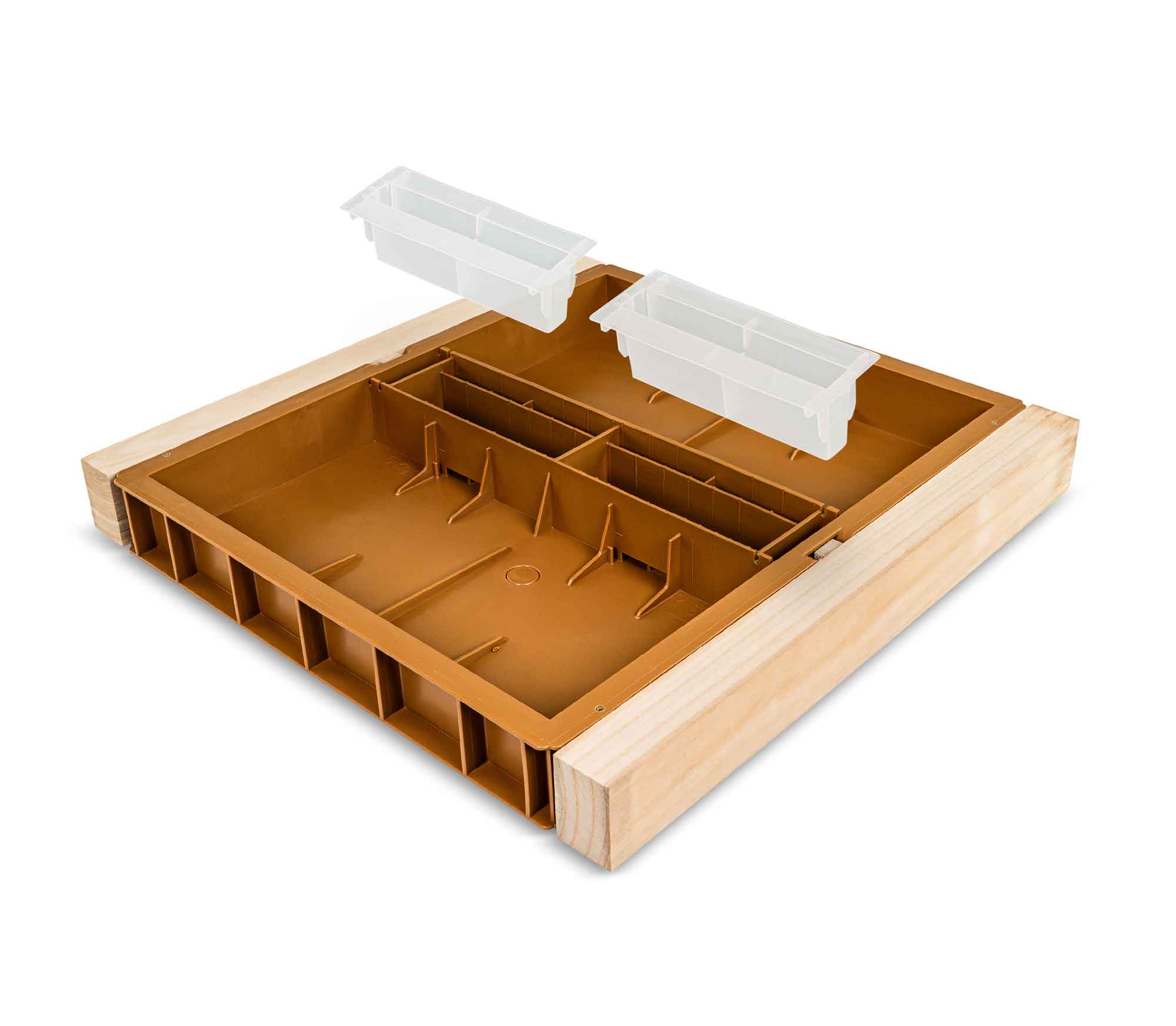 Kunststoff Futterzarge braun