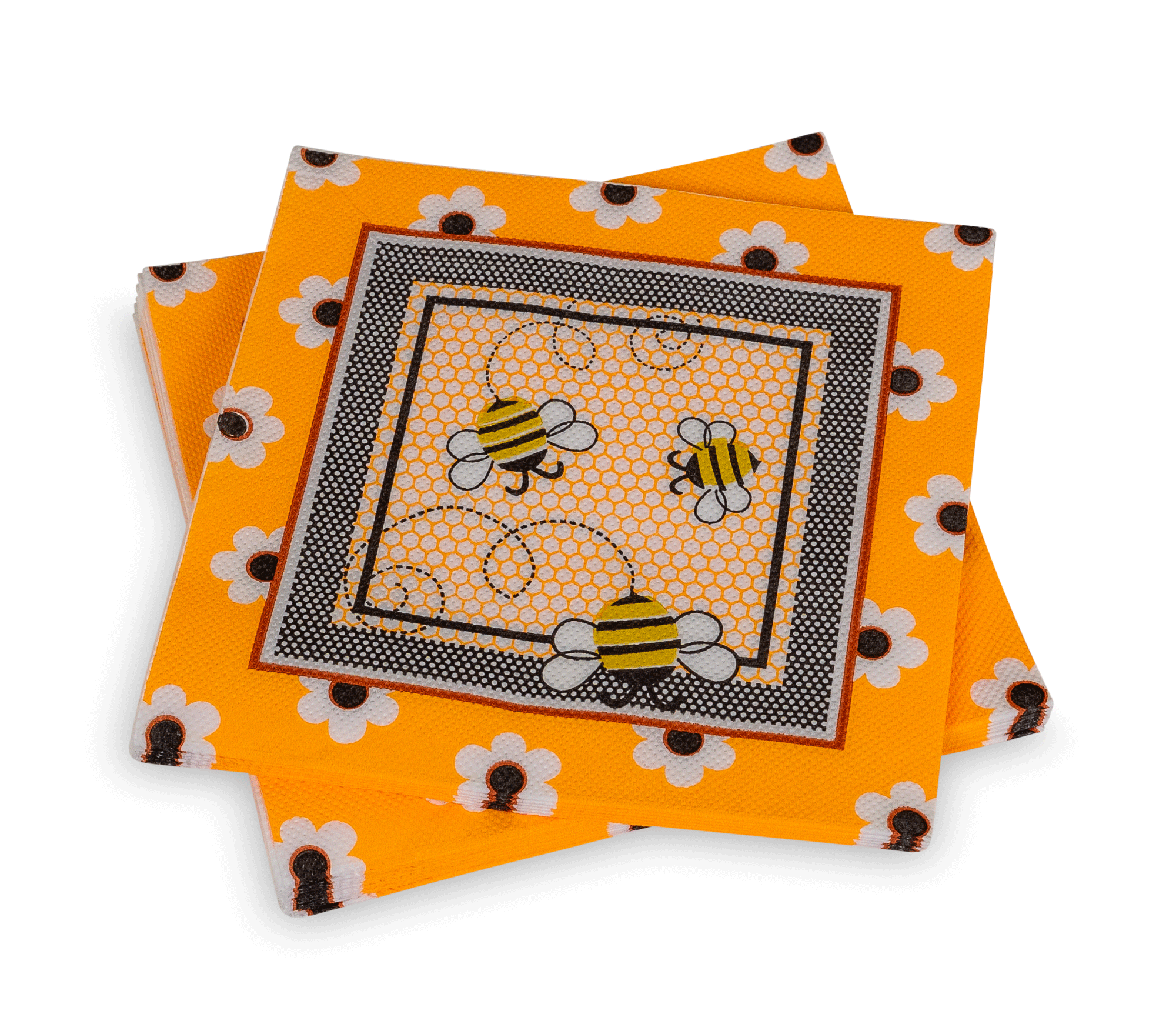 Servietten "Bienen mit Blumen"